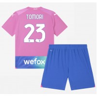AC Milan Fikayo Tomori #23 Tredje Tröja Barn 2023-24 Kortärmad (+ Korta byxor)